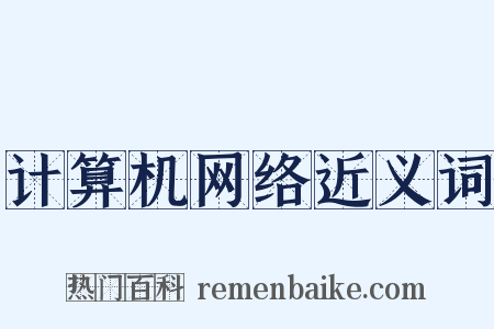 计算机网络近义词是什么意思的图片
